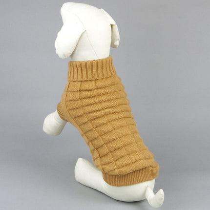 High-elastic Solid Color Dog Sweater Teddy Dog Clothes, Size:S(Yellow)-garmade.com