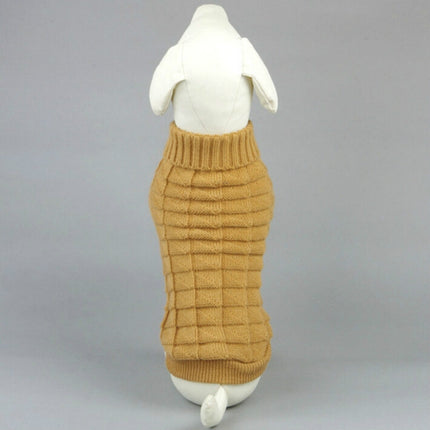 High-elastic Solid Color Dog Sweater Teddy Dog Clothes, Size:S(Yellow)-garmade.com