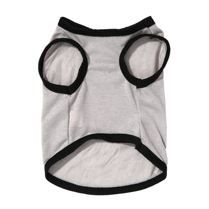 2 PCS Pet Cothing Dog Cat Spring and Summer Thin Cute Vest, Size:XS(Light Blue)-garmade.com