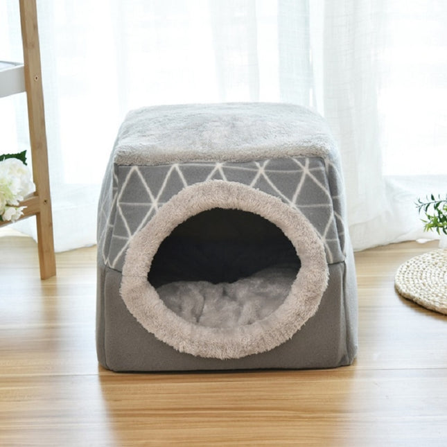 Cat Nest Capsule Four Seasons Universal Closed Cat Bed, Size:XL(Gray)-garmade.com