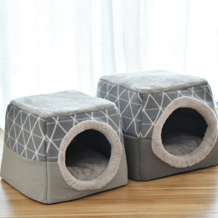 Cat Nest Capsule Four Seasons Universal Closed Cat Bed, Size:XL(Gray)-garmade.com