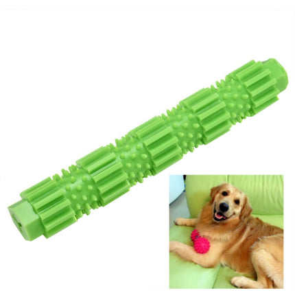 Pet Dogs Training Chew Pet Toys Strong Bite Resistant Dogs Rubber Molar Toys, Size:L(Green)-garmade.com