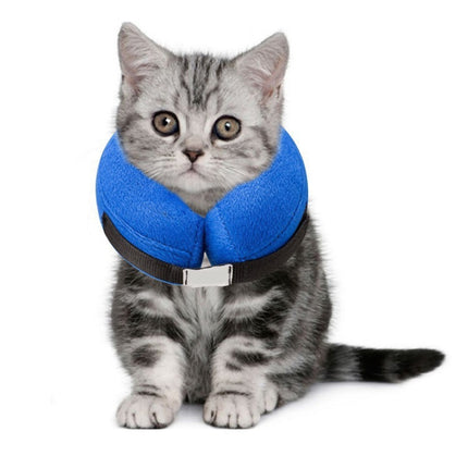 Inflatable Pet Collar Pet Grooming Warm Protective Wound Protection Collar, Size:M (CQLQ02)-garmade.com