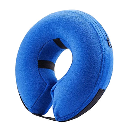 Inflatable Pet Collar Pet Grooming Warm Protective Wound Protection Collar, Size:L (CQLQ01)-garmade.com