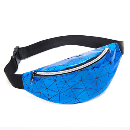 Fashionable Unisex Chest Bag Fanny Pack Waist Bag Waterproof Laser Bags(Blue)-garmade.com