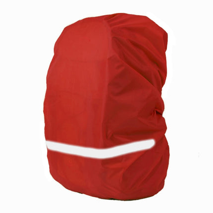 Reflective Light Waterproof Dustproof Backpack Rain Cover Portable Ultralight Shoulder Bag Protect Cover, Size:XS(Red)-garmade.com