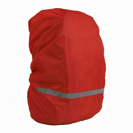 Reflective Light Waterproof Dustproof Backpack Rain Cover Portable Ultralight Shoulder Bag Protect Cover, Size:M(Red)-garmade.com