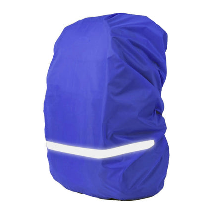 Reflective Light Waterproof Dustproof Backpack Rain Cover Portable Ultralight Shoulder Bag Protect Cover, Size:L(Blue)-garmade.com