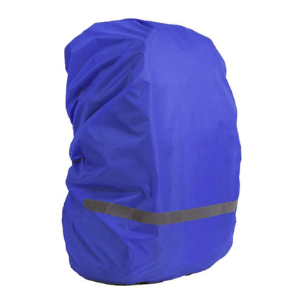 Reflective Light Waterproof Dustproof Backpack Rain Cover Portable Ultralight Shoulder Bag Protect Cover, Size:XL(Blue)-garmade.com