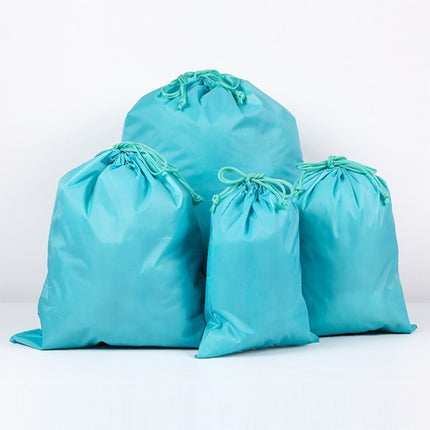 10PCS Portable Nylon Waterproof Travel Storage Bag Drawstring Beam Pocket Clothing Storage Bag, Size:20cmx30cm(Sky Blue)-garmade.com