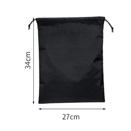 10PCS Portable Nylon Waterproof Travel Storage Bag Drawstring Beam Pocket Clothing Storage Bag, Size:27cmx34cm(Coffee)-garmade.com