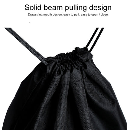 10PCS Portable Nylon Waterproof Travel Storage Bag Drawstring Beam Pocket Clothing Storage Bag, Size:34cmx39cm(Black)-garmade.com