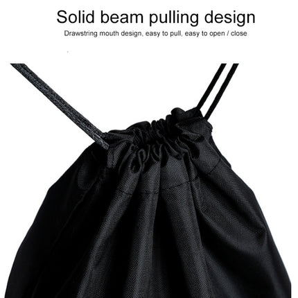 10PCS Portable Nylon Waterproof Travel Storage Bag Drawstring Beam Pocket Clothing Storage Bag, Size:46cmx57cm(Black)-garmade.com