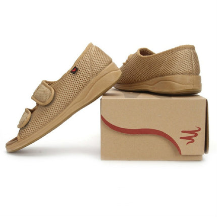 Widening and Fatning Middle-Aged Shoes, Size:38(Khaki)-garmade.com