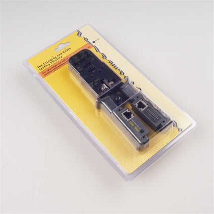 Multifunctional 4P8P6P Three-purpose Tester Ratchet Type Network Tool Squeeze Crimping Wire Network Pliers-garmade.com