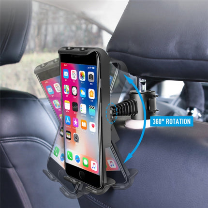 Universal Adjustable Car Tablet Stand Holder Car Seat Back Bracket For 4-11 Inch Tablet(Red)-garmade.com