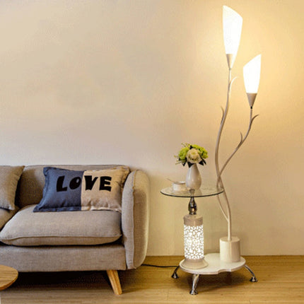 Storage Vertical Floor Lamp, Style:8012(White)-garmade.com