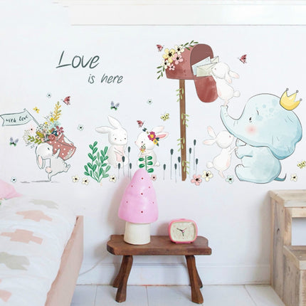 Cartoon Cute Children Room Bedside Kindergarten Layout Decorative Wall Stickers-garmade.com