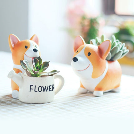 Creative Flower Pot resin Crafts Ornaments, Style:Koki Flower Pot-garmade.com