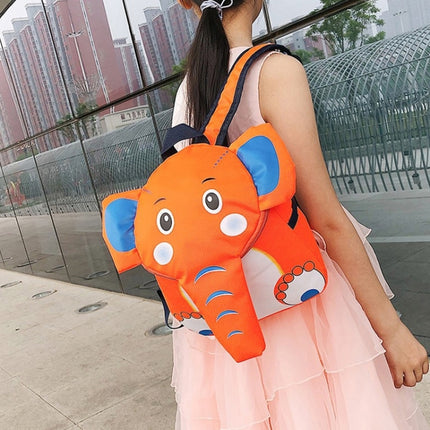 Elephant School Backpack for Children Cute 3D Animal Kids School Bags Boys Girls Schoolbag(Navy blue)-garmade.com