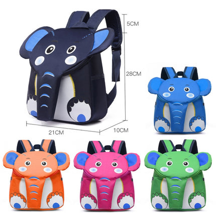 Elephant School Backpack for Children Cute 3D Animal Kids School Bags Boys Girls Schoolbag(Pink)-garmade.com