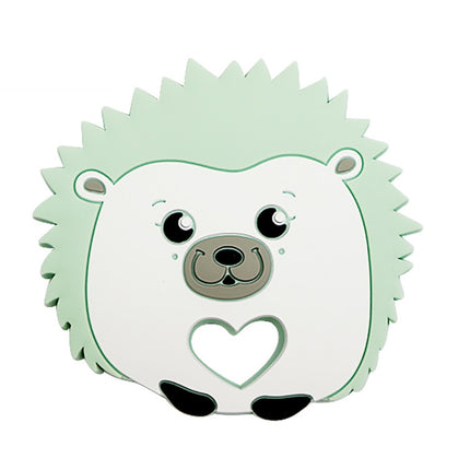 Hedgehog Silicone Pacifier Baby Teether Mother and Baby Supplies Creative Infant Molar Toy(Green)-garmade.com