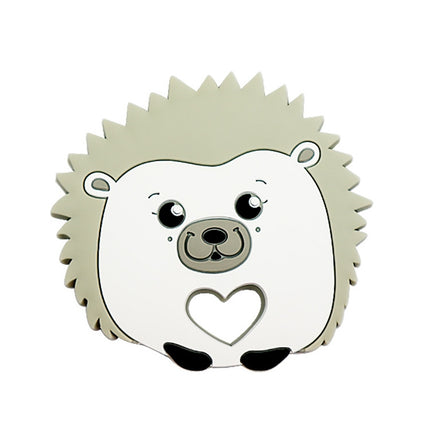 Hedgehog Silicone Pacifier Baby Teether Mother and Baby Supplies Creative Infant Molar Toy(Gray)-garmade.com