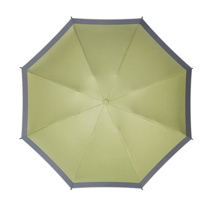 LY-0621 Five-Fold Eight-bone Umbrella Simple Black Glue Sunscreen Umbrella(Ink Green)-garmade.com