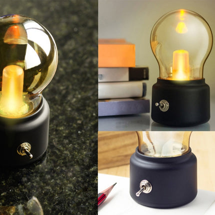 Creative Retro Charging USB Bedside Atmosphere Kitchen Cabinet Night Light(Gold)-garmade.com