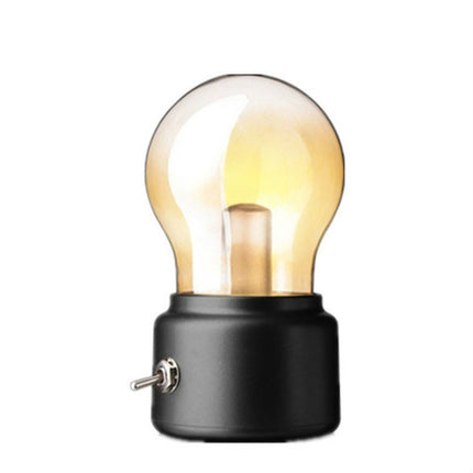 Creative Retro Charging USB Bedside Atmosphere Kitchen Cabinet Night Light(Black)-garmade.com