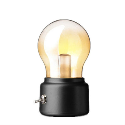 Creative Retro Charging USB Bedside Atmosphere Kitchen Cabinet Night Light(Black)-garmade.com