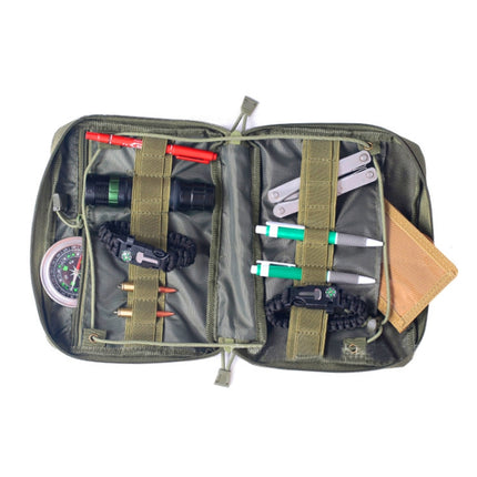 Outdoor Camping Multifunctional Storage Bag Hiking Equipment Organizer(ArmyGreen)-garmade.com