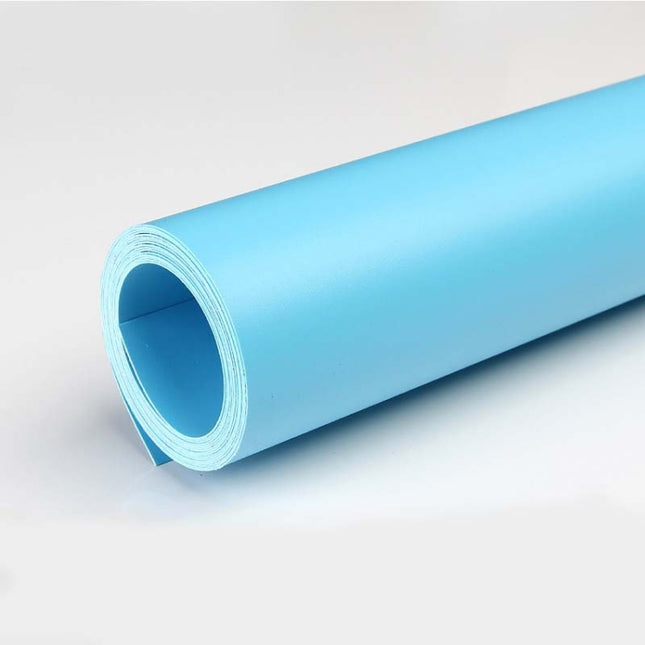 70x140cm Shooting Background Board PVC Matte Board Photography Background Cloth Solid Color Shooting Props(Blue)-garmade.com