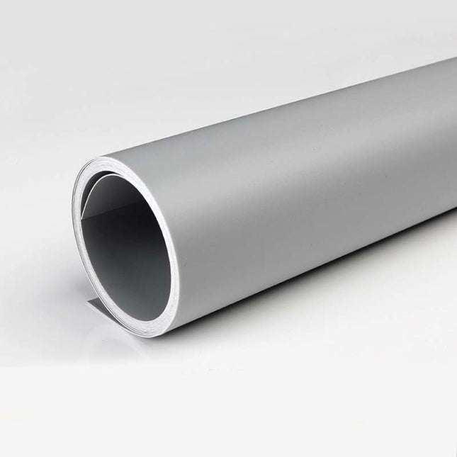 70x140cm Shooting Background Board PVC Matte Board Photography Background Cloth Solid Color Shooting Props(Gray)-garmade.com
