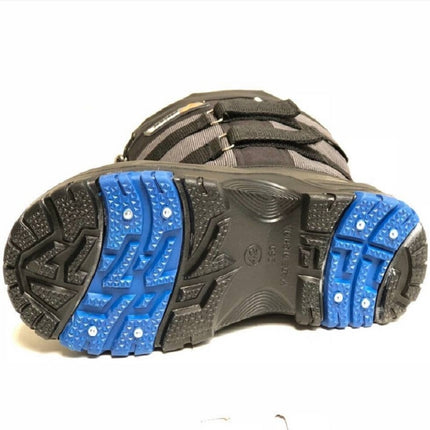 Winter Men Outdoor Snow Shoes Warm Non-slip Steel Nail High Snow Boots, Size:41(Double Webbing)-garmade.com