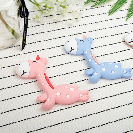 Cartoon Fawn Baby Teether Training Bite Molar Rod Silicone Toy Mother and Baby Supplies(Pink)-garmade.com