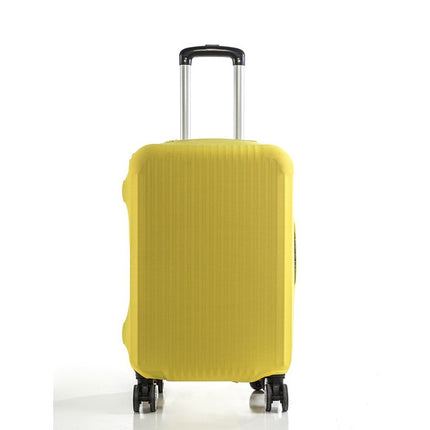 Solid Color Elastic Luggage Cover Travel Suitcase Dust Cover, Size: L(Yellow)-garmade.com