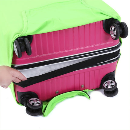 Solid Color Elastic Luggage Cover Travel Suitcase Dust Cover, Size: L(Yellow)-garmade.com