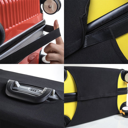 Solid Color Elastic Luggage Cover Travel Suitcase Dust Cover, Size: L(Yellow)-garmade.com