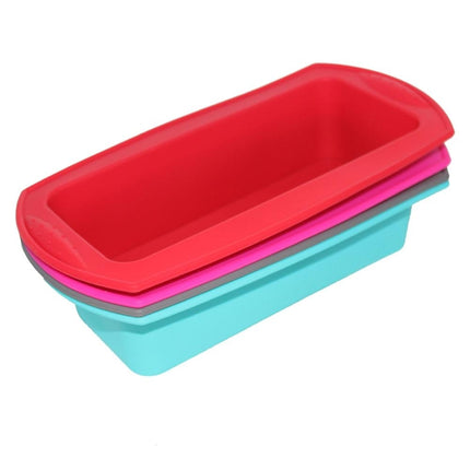 Rectangular Silicone Mold Chocolate Cake Decoration Accessories Baking Tools(Pink)-garmade.com