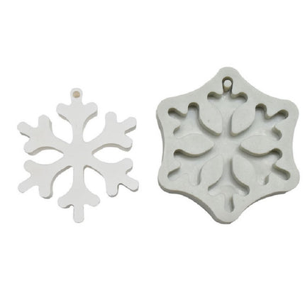 DIY Baking Christmas Series Modeling Fondant Silicone Mold(Christmas Snowflake)-garmade.com