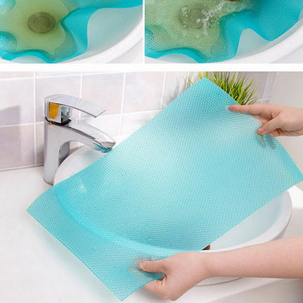 4 PCS / Set Environmentally Friendly Waterproof Washable Antibacterial Antifouling Refrigerator Mat, Color:Transparent White-garmade.com
