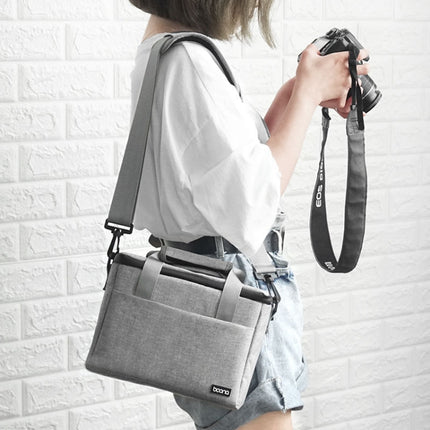 Baona BN-H001 Digital Camera Bag Casual Portable Camera Waterproof Bag, Size:Medium(Gray)-garmade.com