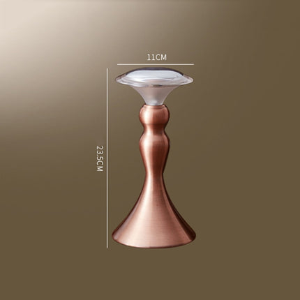 HT-TD2W1 LED Charging Restaurant Bar Decoration Table Lamp, Plug Type:AU Plug(Charging Type Red Bronze)-garmade.com