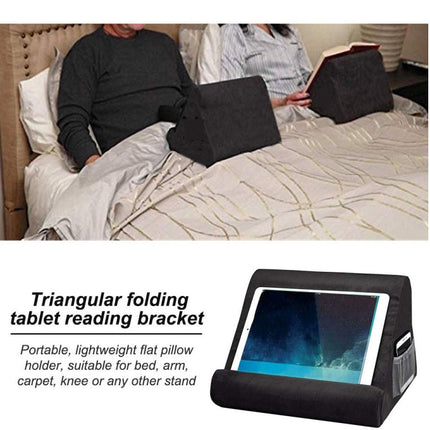Laptop Holder Tablet Pillow Multifunction Laptop Cooling Pad Rest Cushion(Lake Blue)-garmade.com