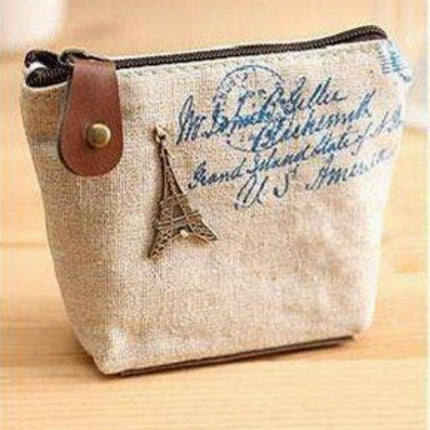 4 PCS Vintage Mini Coin Purse Pouch Bag Holders Gift Wallets Classic Nostalgic Storage Bag(White)-garmade.com