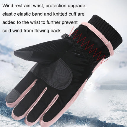 1 Pair WZ-207 Outdoor Warm And Windproof Thickened Cycling Sports Anti-fall Gloves(Coffee Gray)-garmade.com