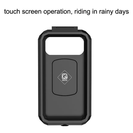 Kewig Bicycle Motorcycle Rearview Mirror Waterproof Box Touch Screen Phone Holder(Large)-garmade.com