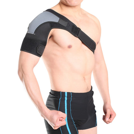 2 PCS Men Sports Prevent Shoulder Dislocation Protector Adult Fixed Shoulder Strap Shoulder Protector, SIZE:one size(Black)-garmade.com