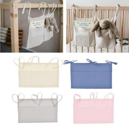Crib Storage Hanging Bag Diaper Wrap Molar Toy Storage Bag(Primary Color)-garmade.com